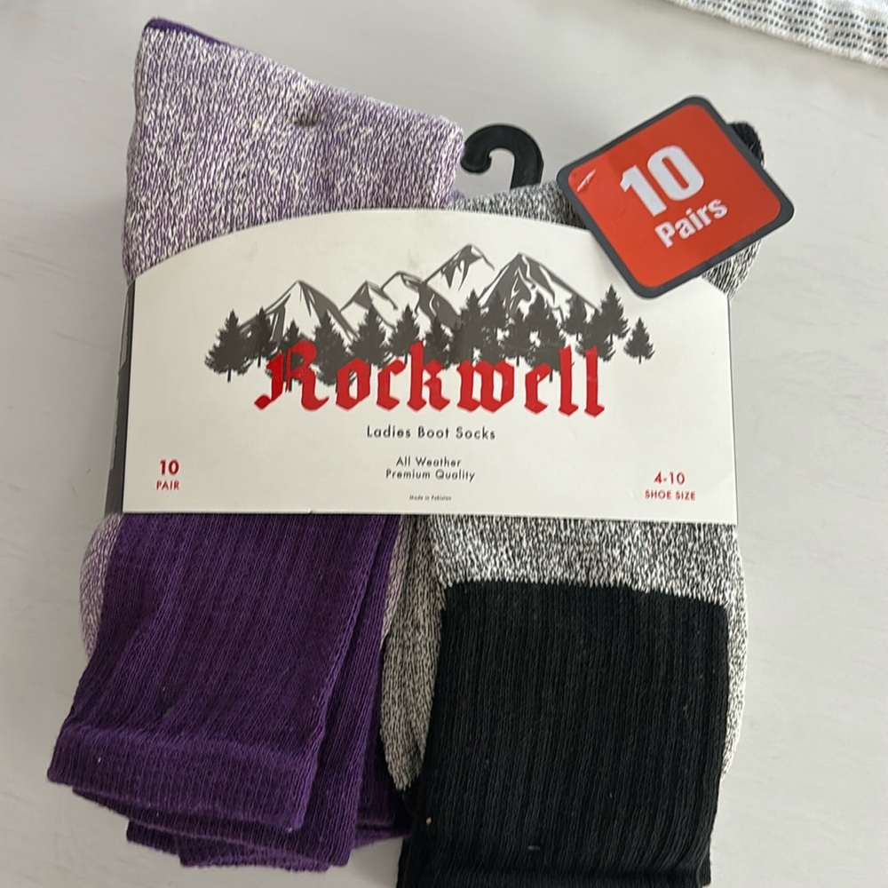 NWT Rockwell ladies boot socks size 4-10